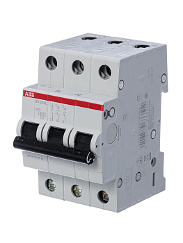 ABB Выключатель автоматический 3-полюсной SH203L B16 2CDS243001R0165 ABB Выключатель автоматический 3-полюсной SH203L B16 2CDS243001R0165