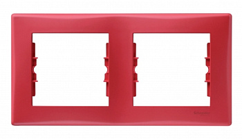 SE Sedna Красная Рамка 2-ая горизонтальная SDN5800341