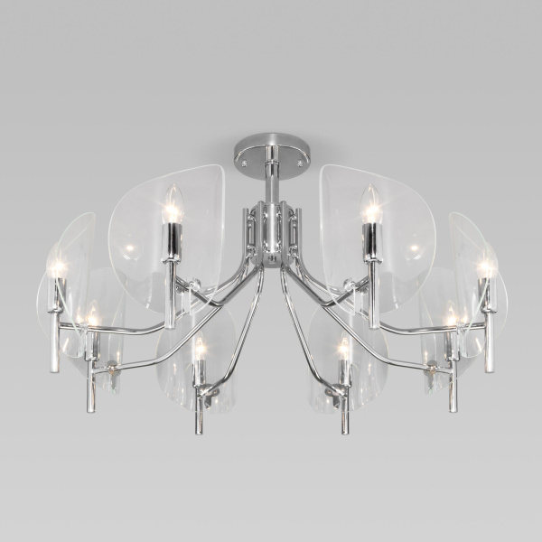 Купить Eurosvet Потолочная люстра со стеклянными плафонами 60135/8 хром a058091