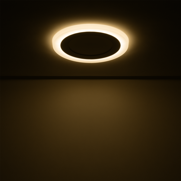 Купить Gauss Светильник Backlight круг 6+3W 540lm 3000K 180-265V IP20 монт Ø120 145*31мм 3 реж LED BL116