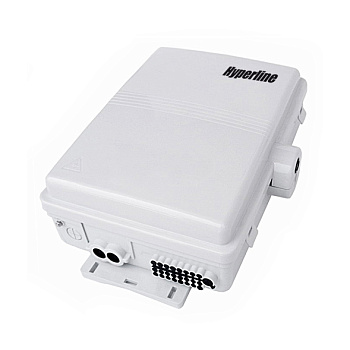 Hyperline FO-WBI-24A-GY Бокс оптический настенный, 24 порта (SC, duplex LC), без пигтейлов и проходных адаптеров, IP65, 320 х 240 х 100 мм, серый 418501