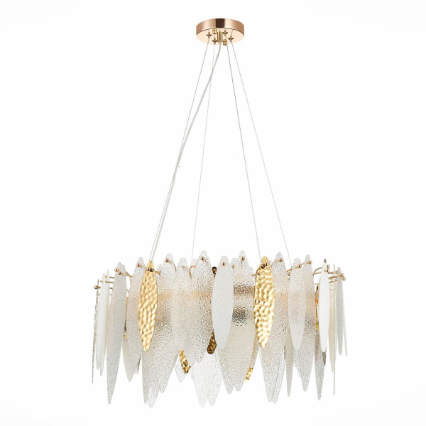 Купить ST Luce SL1224.203.08 Люстра подвесная Золото/Прозрачный, Белый E14 8*60W