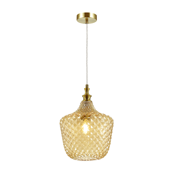 Купить Odeon Light 4705/1 ODL20 367 янтарный/бронзовый Подвес E27 60W 220V VITA