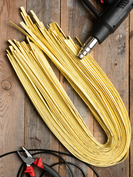 Купить EKF PROxima Термоусаживаемая трубка ТУТ нг 12/6 желтая в отрезках по 1м