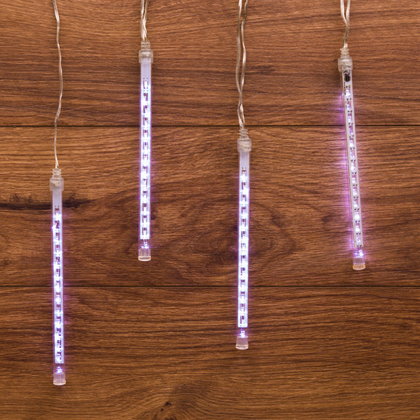 NEON-NIGHT Гирлянда "Тающие сосульки" светодиодная, 4шт х 20см, шаг 50см, 230В (с трансформатором) белые светодиоды 256-317-6