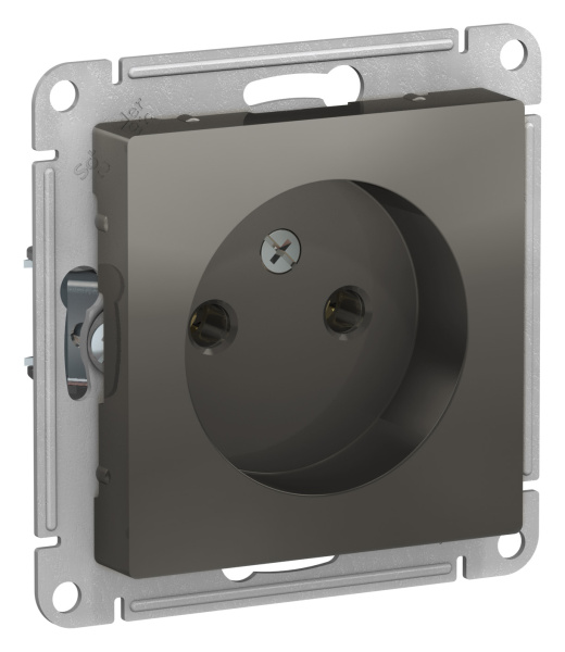 Купить Systeme Electric AtlasDesign Сталь Розетка б/з, 16А, механизм
