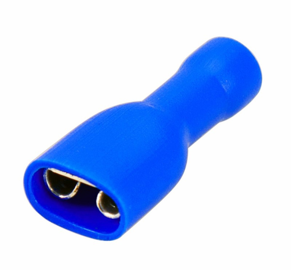 Клемма плоская полностью изолированная гнездо - 6.6мм 1.5-2.5мм² (РППи-м 2.5-(6.3)) Rexant 08-0632