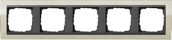 Gira Event Clear Песочный/Антрацит Рамка 5-ая 0215778