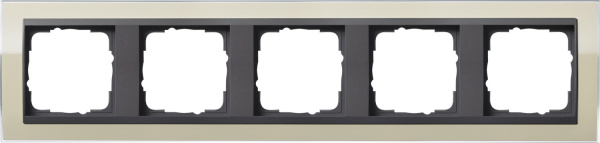 Gira Event Clear Песочный/Антрацит Рамка 5-ая 0215778