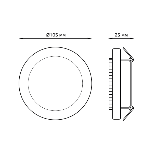 Купить Gauss Светильник Tablet GX004 Белый, GX53