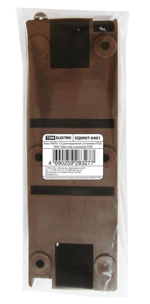 Купить TDM Бокс КМПн 1/2 для наружной  установки IP20  "ЭКО" (бук) инд. штрихкод SQ0907-0401