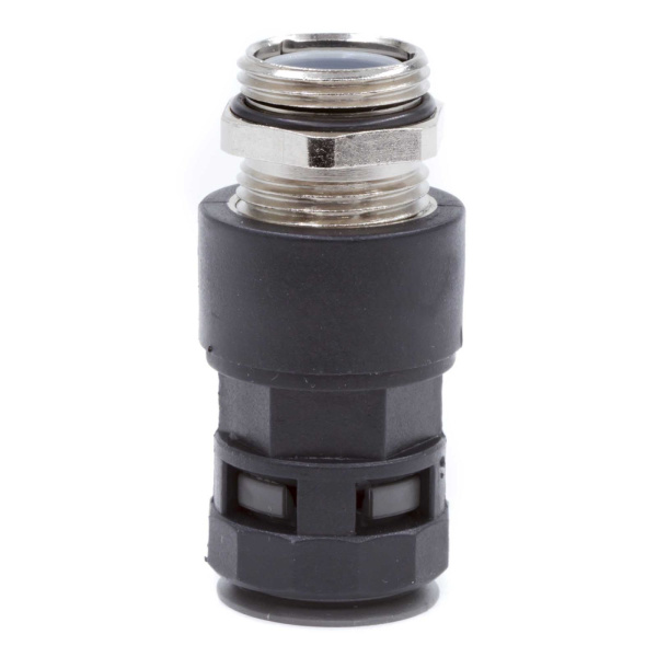 Купить Муфта "труба-коробка" с герметичным уплотнением, с металлической резьбой, IP68, DN 10 мм, М16х1,5, полиамид, цвет черный