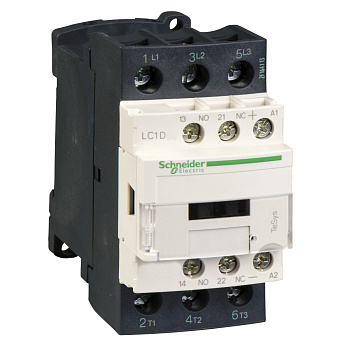 SE Contactors D Telemecanique Контактор 3Р 38A, НО+НЗ, 24V DС LC1D386BD