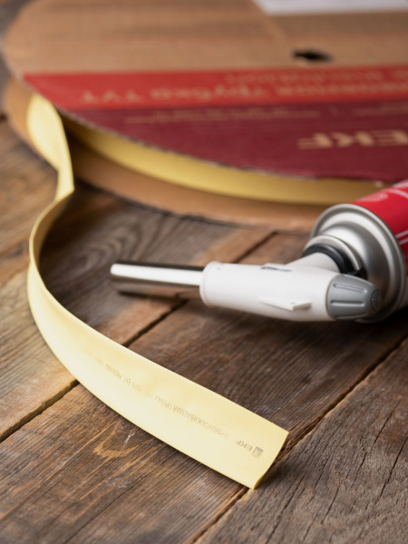 Купить EKF PROxima Термоусаживаемая трубка ТУТ нг 20/10 желтая рулон