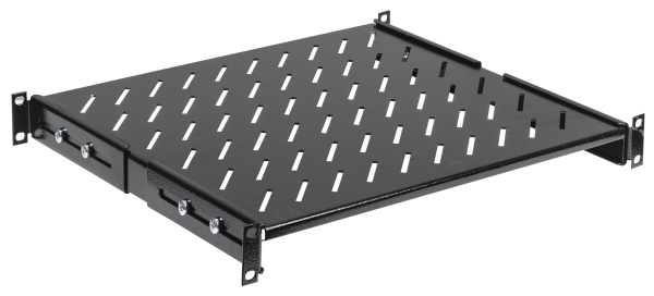 IEK ITK 19" стационарная полка глубиной 1000мм, черная FS05-1000PI