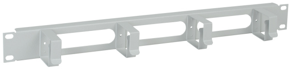 IEK ITK Кабельный органайзер 19" 1U 4 кольца, серый CO35-1M4RM