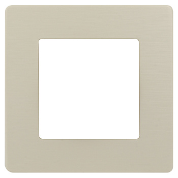 ЭРА Рамка для розеток и выключателей Серия 12 12-5101-02 на 1 пост, Сатин, слоновая кость