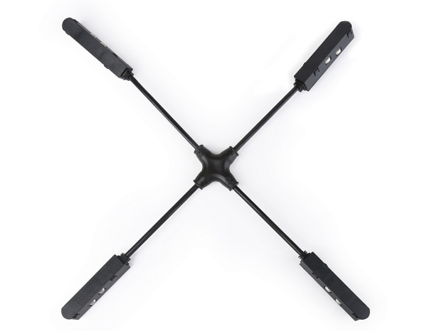 Ambrella Коннектор питания гибкий х-образный для шинопровода Magnetic GL3639 IP20 48V 160*160*18