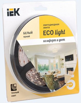 IEK Лента LED 5м блистер LSR-3528WW60-4.8-IP20-12V -eco
