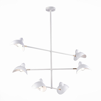 ST LUCE SL1801.503.06 Люстра подвесная Белый/Белый E14 6*60W