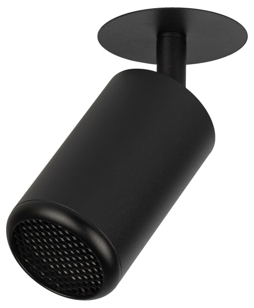 Встраиваемый светильник алюминиевый ЭРА KL106 BK MR16 GU5.3 черный матовый