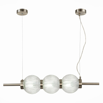 ST Luce SL1155.113.03 Светильник подвесной Никель/Прозрачный E14 3*40W