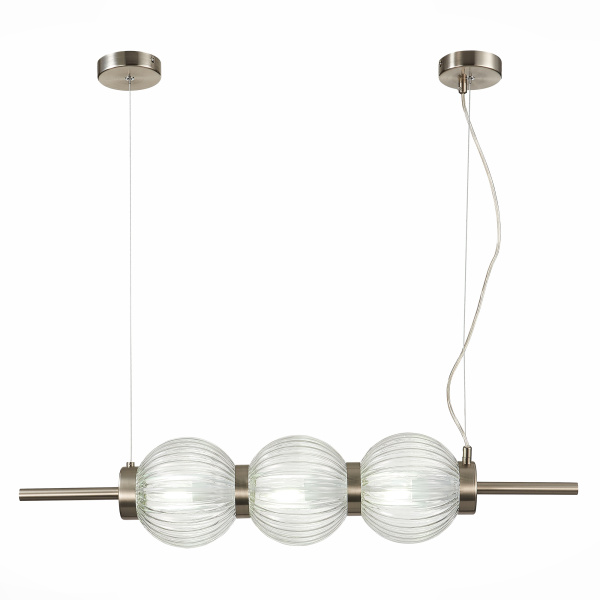 ST Luce SL1155.113.03 Светильник подвесной Никель/Прозрачный E14 3*40W