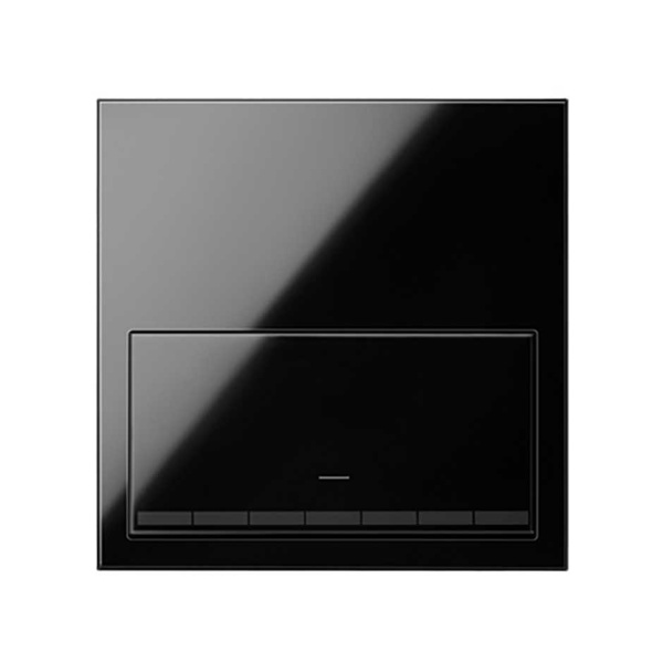 Simon 100 Черный глянец Кит 1 пост, фронт. 1 рамка «минимум» + 1 клавиша светорегулятора 10020113-138