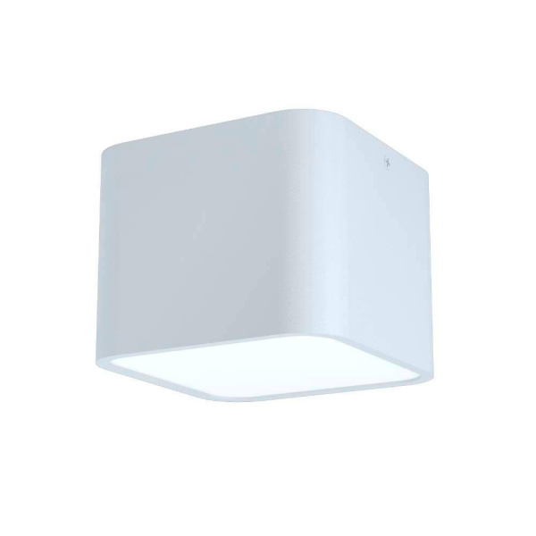 Eglo 99281 Накладной светильник GRIMASOLA, 1x28W(E27), 140х140, H110, сталь, алюминий, белый/пластик, белый