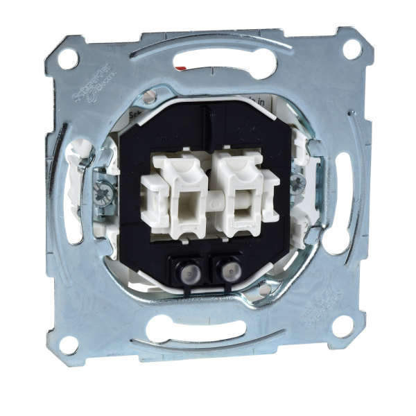 SE Merten Механизм QuickFlex Выключателя 1-полюсного для 2-х цепей, с индикацией MTN3105-0000