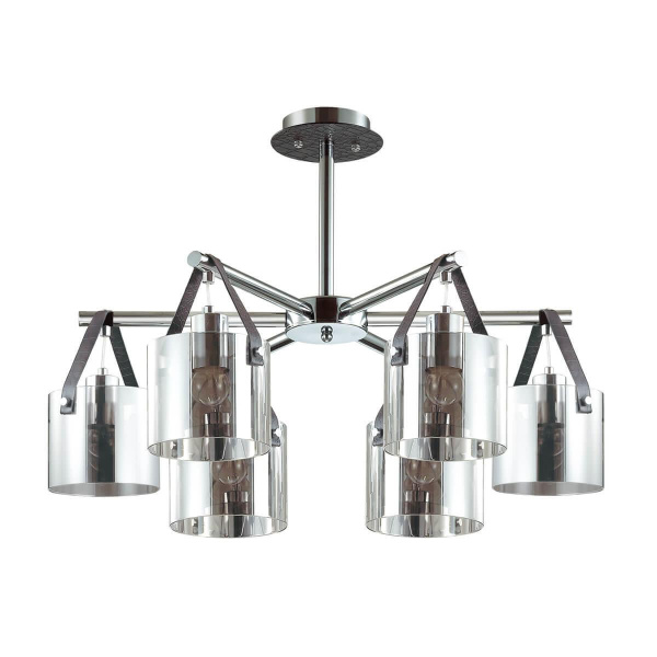 Купить Lumion 3716/6C LN18 132 хром/дымчатый Люстра потолочная E27 6*60W 220V VALARIE