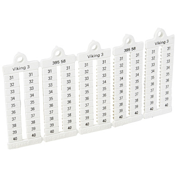 Legrand Viking Маркировка для клеммных блоков шаг 5мм вертик., цифры 31-40 039558