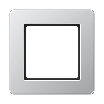 JUNG A Flow Алюминий Рамка 1-ая для вертикальной и горизонтальной установки AF581BFAL
