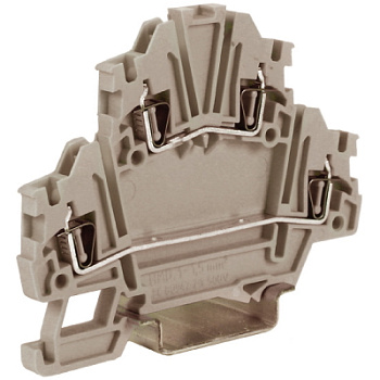 DKC HMD.1GR(Ex), 2-х уровневый проходной зажим, серый, 1,5 кв.мм