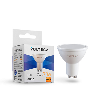 Voltega VG2-S2GU10warm7W Софит GU10 2800К 7W 7056
