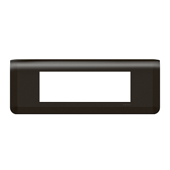 Legrand Mosaiс Рамка - Программа Mosaic - 6 модулей - матовая черная 079056L