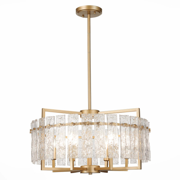 ST LUCE SL1632.203.06 Люстра подвесная Шампань/Прозрачный E14 6*60W ST LUCE SL1632.203.06 Люстра подвесная Шампань/Прозрачный E14 6*60W