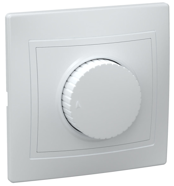 IEK KVARTA ВСР10-1-0-КБ Светорегулятор поворот (белый)