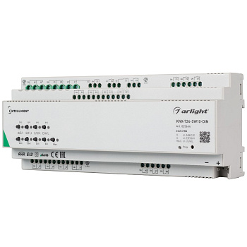 Arlight INTELLIGENT Релейный модуль KNX-724-SW10-DIN (BUS, 24х10A) (-) 025664