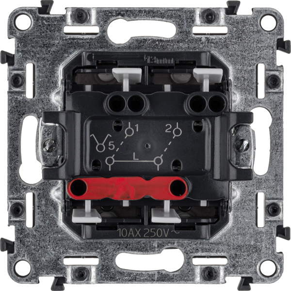 Купить Legrand Valena ALLURE DIY Бел Выключатель 2-х клавишный 10А 250В 752705