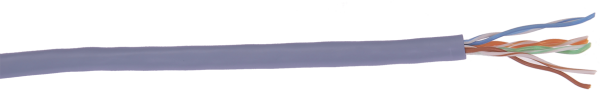Купить IEK ITK Витая пара U/UTP категории 5E 4х2х24AWG LSZH фиолетовый (305м) LC1-C5E04-126