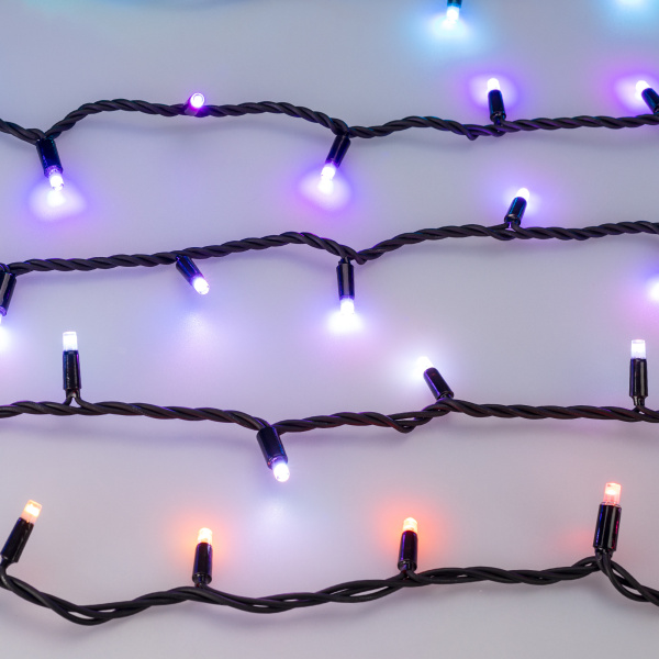 Купить Arlight Светодиодная гирлянда ARD-STRING-PRO-10000-BLACK-100LED-LIVE RGB-DMX (24V, 10W) (Ardecoled, IP65) 031750