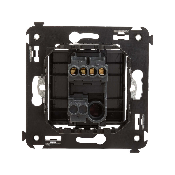 Купить DKC Кнопка одноклавишная в стену, "Avanti", "Черный матовый"