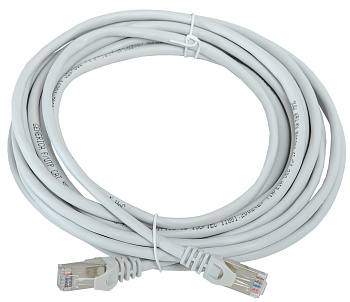 IEK Шнур коммутационный категория 5Е FTP 10м серый GENERICA PC01-C5EF-10M-G