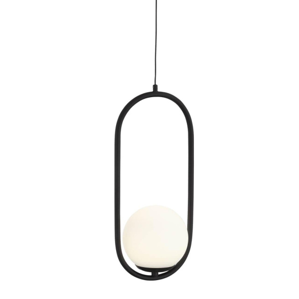 Купить ST LUCE SL395.403.01 Подвес  Черный/Белый LED 1*8W