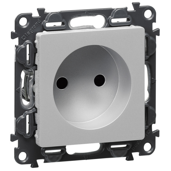 Купить Legrand Valena LIFE Алюм Накладка розетки б/з 754972