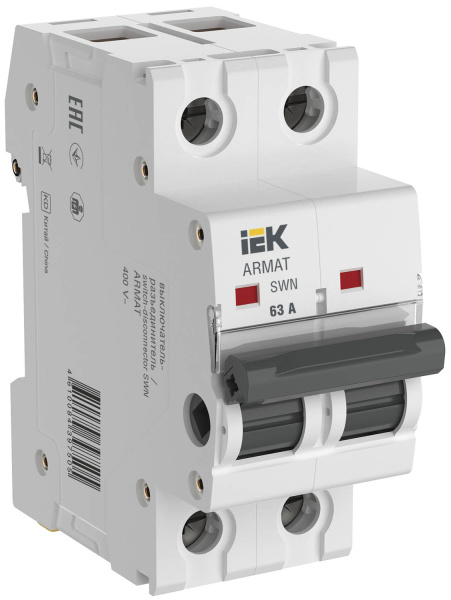 IEK ARMAT Выключатель нагрузки SWN 2P 63А