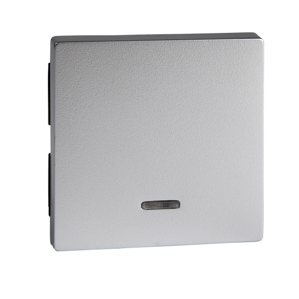 SE Merten SM Алюминий Клавиша 1-ая с подсветкой MTN431060