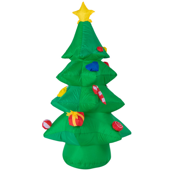 NEON-NIGHT 3D фигура надувная "Ель праздничная", размер 120 см, внутренняя подсветка 3 LED, компрессор с адаптером 12В, IP 65 511-041