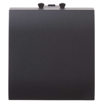 DKC Вывод кабеля модульный "Avanti", "Черный матовый", 2 модуля